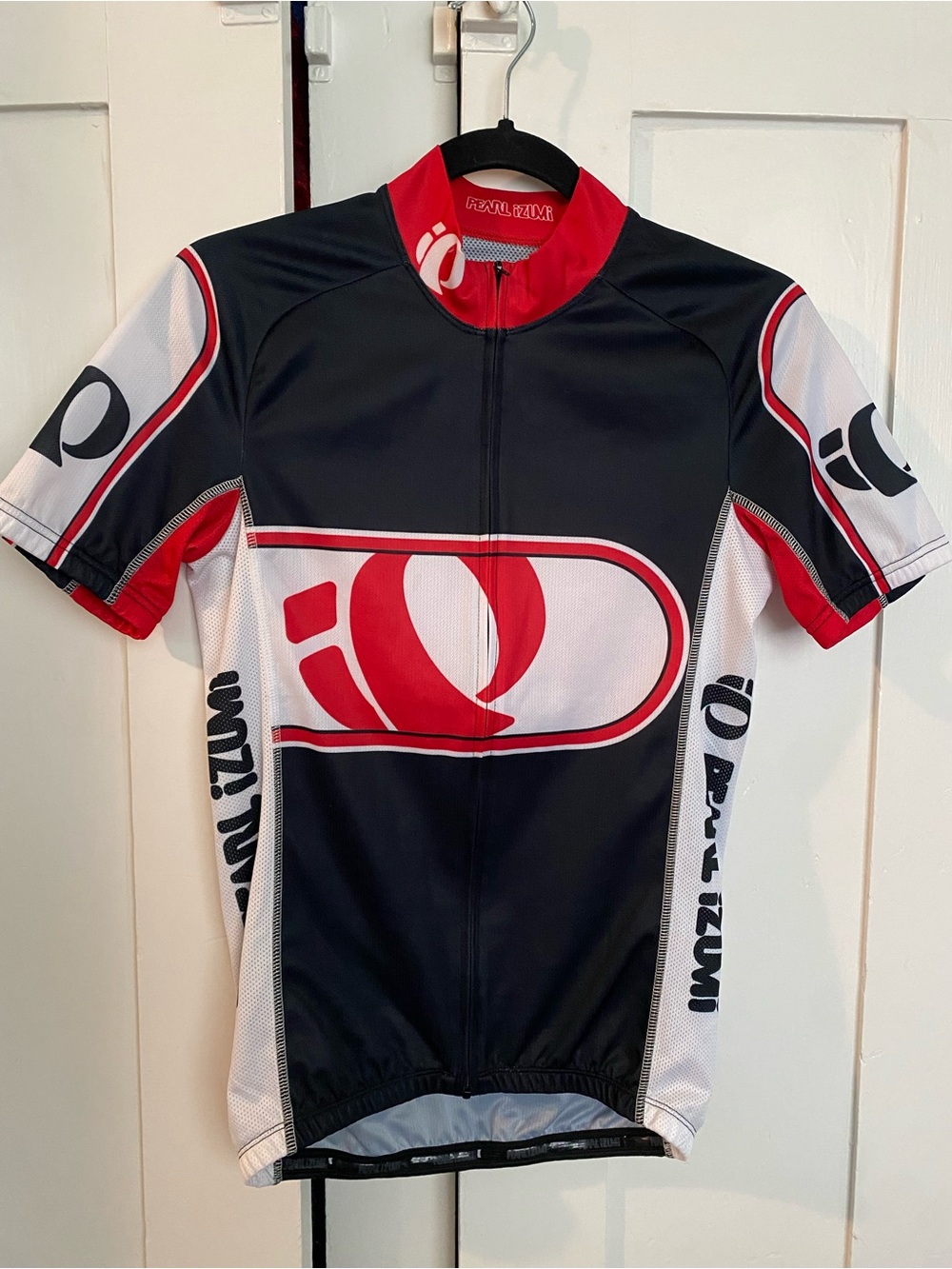 Pearl Izumi Black, Red & White Short-Sleeve Cycling Jersey